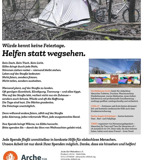 Würde kennt keine Feiertage!