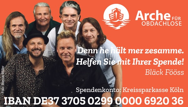 Bläck Fööss: Helft obdachlosen Menschen!